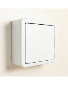 Stone Branch Wall-Mounted Entry Cabinet - White (synthetic illustration; no displayed measurements)