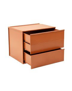 Hill Dale Under-Desk Drawer Unit - Terracotta (synthetic illustration; no displayed measurements)