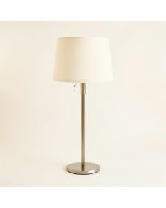 Lake Canyon Floor Lamp With A Plain Fabric Shade - Ivory (synthetic illustration; no displayed measurements)