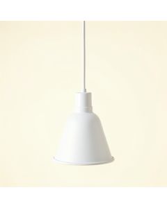 River Bridge Pendant Light Suspended From One Plain Cable - White (synthetic illustration; no displayed measurements)