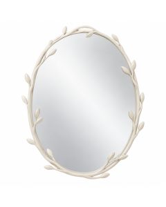 Cove Branch Framed Wall Mirror - Cream