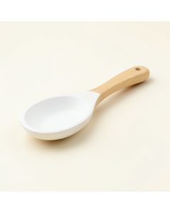 Spruce Arc Cooking Spoon - White (synthetic illustration; no displayed measurements)