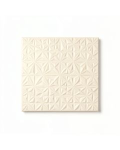 Reed Bend Uninstalled Square Decorative Tile - Cream (synthetic illustration; no displayed measurements)