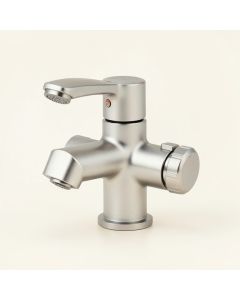 Pressure-Balanced Tub And Shower Faucet With Rough-In Valve (synthetic illustration; no displayed measurements)