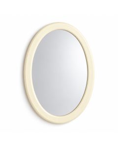 Clay Crossing Framed Wall Mirror - Cream