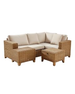 Armando 4 Piece Rattan Sofa Seating Group With Cushions (synthetic illustration; no displayed measurements)