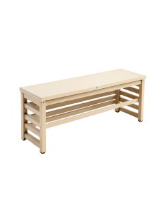 Dawn Brook Narrow Outdoor Storage Bench - Beige (synthetic illustration; no displayed measurements)