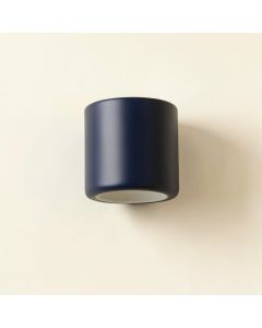 Harbor Crest Wall Sconce Mounted On A Plain Wall - Navy (synthetic illustration; no displayed measurements)