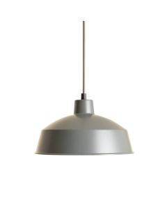 Flint Crossing Pendant Light Suspended From One Plain Cable - Gray