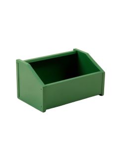 Cedar Bluff Low Toy Storage Unit - Green (synthetic illustration; no displayed measurements)
