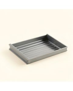 Fern Dale Empty Under-Desk Cable Tray - Gray (synthetic illustration; no displayed measurements)