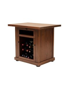 Navarette Industrial Bar With Wine Storage
