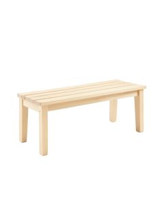 Rowan Arc Indoor Bench - Ivory (synthetic illustration; no displayed measurements)