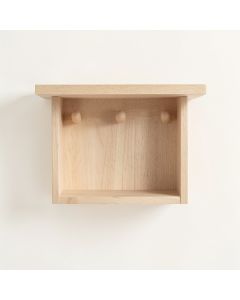 Linden Crest Wall-Mounted Entryway Organizer Shelf - Beige (synthetic illustration; no displayed measurements)