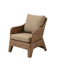 Decastro Stacking Patio Dining Chair With Cushion (synthetic illustration; no displayed measurements)
