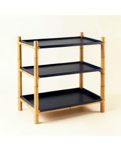 Moss Bluff Empty Countertop Canister Rack - Navy (synthetic illustration; no displayed measurements)