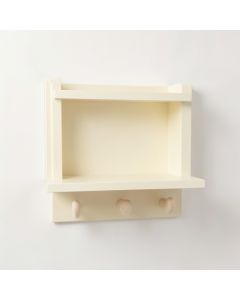 Shore Bend Wall-Mounted Entryway Organizer Shelf - Cream (synthetic illustration; no displayed measurements)