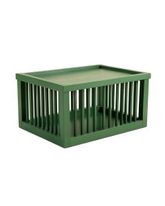 Holly Brook Empty Furniture-Style Pet Crate - Green