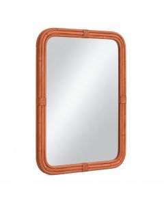Oak Bluff Framed Wall Mirror - Terracotta