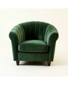 Wren Crest Upholstered Armchair - Green (synthetic illustration; no displayed measurements)