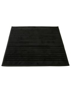 Flint Crest Bath Mat - Black (synthetic illustration; no displayed measurements)