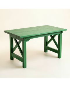 Maple Bridge Empty Workshop Workbench - Green (synthetic illustration; no displayed measurements)