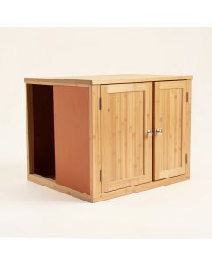 Cove Bridge Empty Furniture-Style Litter Enclosure - Terracotta (synthetic illustration; no displayed measurements)