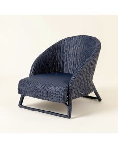 Vale Bend Outdoor Lounge Chair - Navy (synthetic illustration; no displayed measurements)