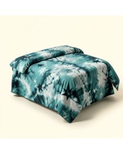 Star Inside Tie Dye Effect Print Surreal Soft Monochrome Graphic Duvet Cover Set (synthetic illustration; no displayed measurements)