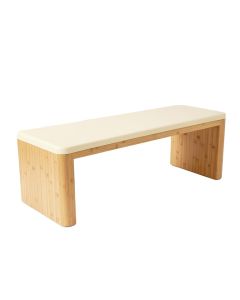 Briar Dale Indoor Bench - Cream (synthetic illustration; no displayed measurements)