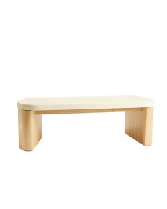 Wren Canyon Indoor Bench - Cream (synthetic illustration; no displayed measurements)