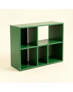 Maple Dell Desktop Shelving Unit - Green (synthetic illustration; no displayed measurements)