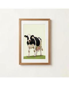 Milking Cow By Ejaaz Haniff - 2 Piece Graphic Art Print Set (synthetic illustration; no displayed measurements)