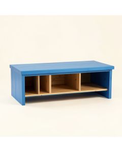 Dune Brook Shoe Storage Bench - Blue (synthetic illustration; no displayed measurements)