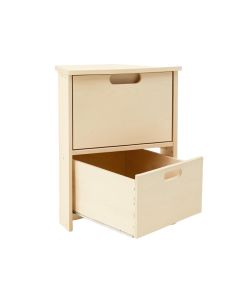 Heath Bend Freestanding Pull-Out Hamper Cabinet - Ivory (synthetic illustration; no displayed measurements)