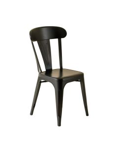 Slate Edge Dining Chair - Black