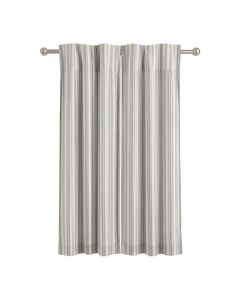 Stripe Solid Semi-Sheer Rod Pocket Curtain Panels (synthetic illustration; no displayed measurements)
