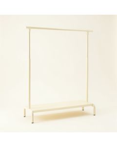 Rowan Canyon Empty Garment Rack - Ivory (synthetic illustration; no displayed measurements)