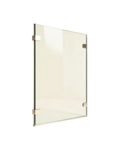 Mosaic 33.75 '' W X 73.75 '' H Framed Fixed Glass Shower Panel
