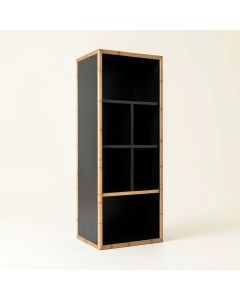 Briar Canyon Narrow Cubby Tower - Black (synthetic illustration; no displayed measurements)