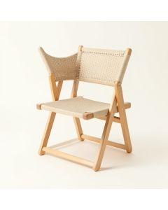 Dune Dell Folding Outdoor Chair - Beige (synthetic illustration; no displayed measurements)