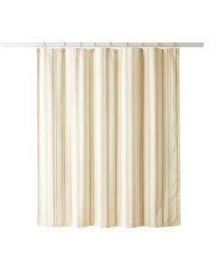 Pine Bridge Shower Curtain Hanging Flat From A Plain Rod - Cream (synthetic illustration; no displayed measurements)