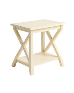 Maple Bridge Side Table - Cream (synthetic illustration; no displayed measurements)