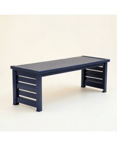 Glen Crossing Narrow Outdoor Storage Bench - Navy (synthetic illustration; no displayed measurements)