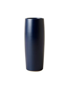 Slate Arc Empty Decorative Vase - Navy