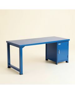 Moss Bridge Empty Workshop Workbench - Blue (synthetic illustration; no displayed measurements)