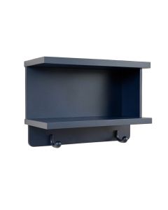 Ridge Brook Wall-Mounted Entryway Organizer Shelf - Navy