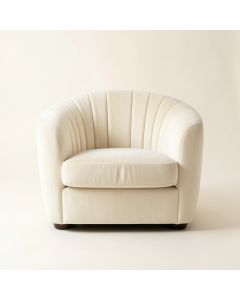 Moss Brook Upholstered Armchair - Cream (synthetic illustration; no displayed measurements)