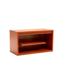 Dune Bluff Low Bookcase - Terracotta (synthetic illustration; no displayed measurements)