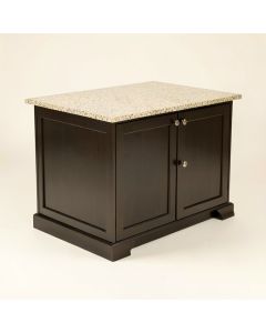 Clements Kitchen Island With Granite Top (synthetic illustration; no displayed measurements)